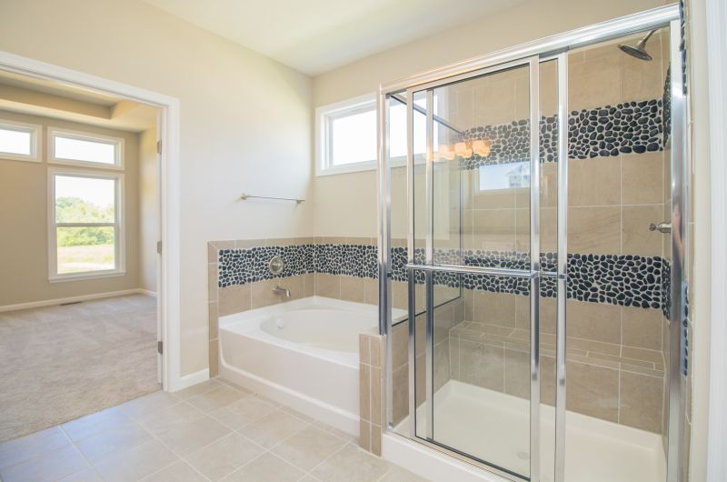 Sliding Door Shower in Small Space